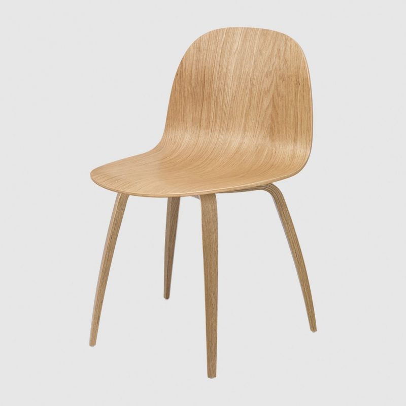 2D DINING CHAIR - Un-upholstered - Wood Base