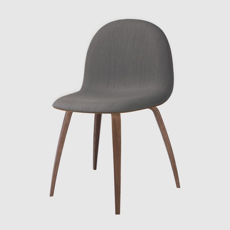 3D DINING CHAIR - Front Upholstered - Wood base