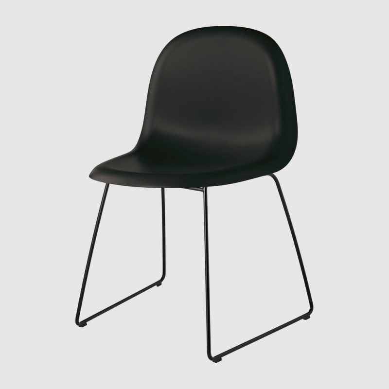 3D DINING CHAIR - Un-upholstered - Sledge base