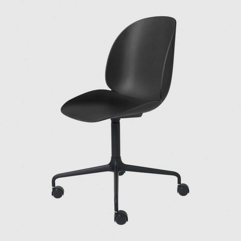 BEETLE MEETING CHAIR - Un-upholstered - 4-Star Base W/ Castors