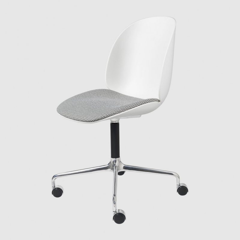 BEETLE MEETING CHAIR - Seat Upholstered - 4-Star Base W/ Castors