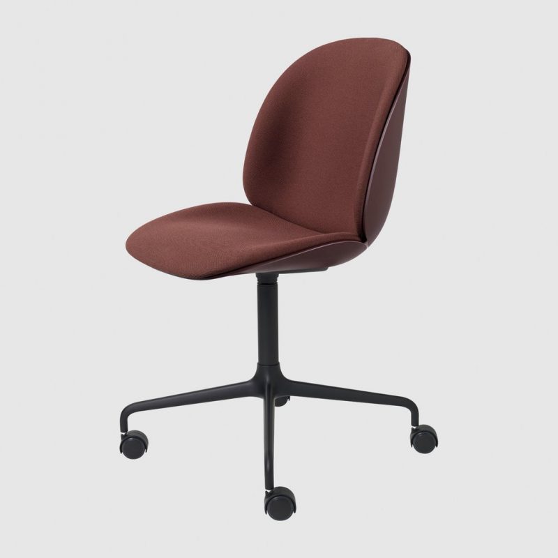 BEETLE MEETING CHAIR - Front Upholstered - 4-Star Base W/ Castors