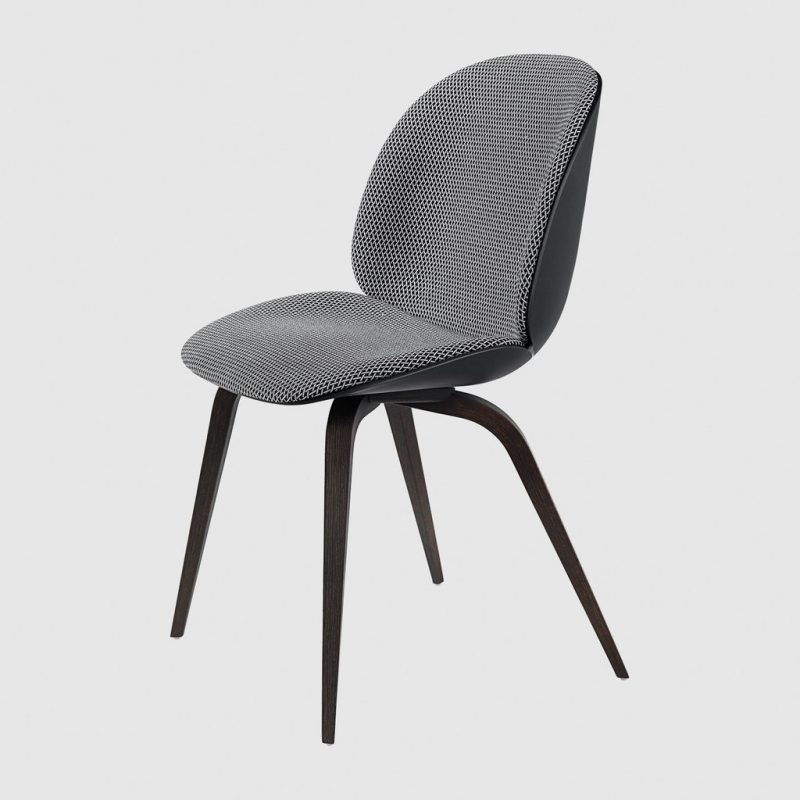 BEETLE DINING CHAIR - Front Upholstered - Wood base