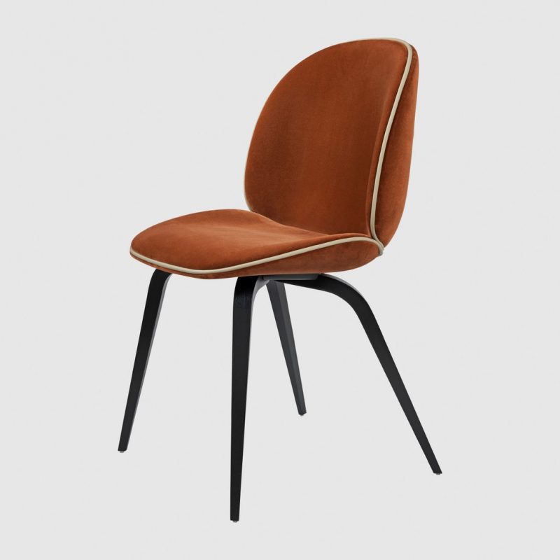 BEETLE DINING CHAIR - Fully Upholstered - Wood base